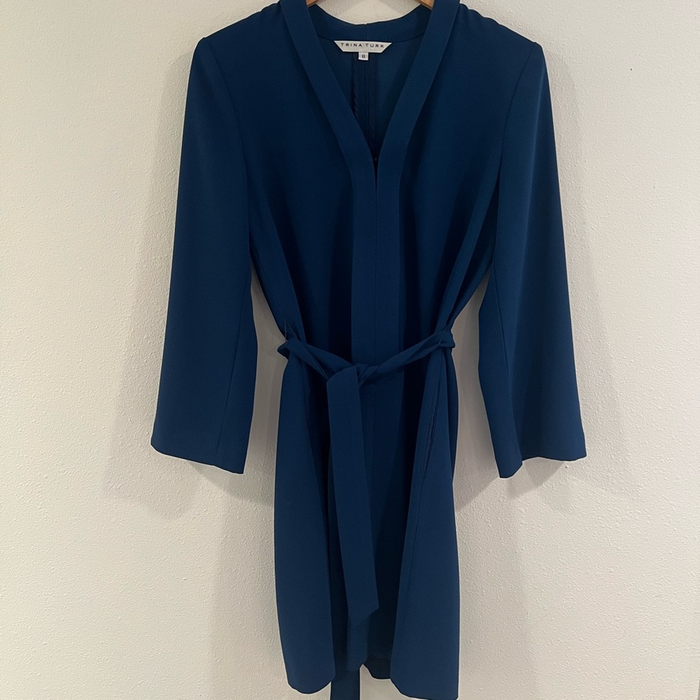 Blue Belted Belted Trina Turk Dress